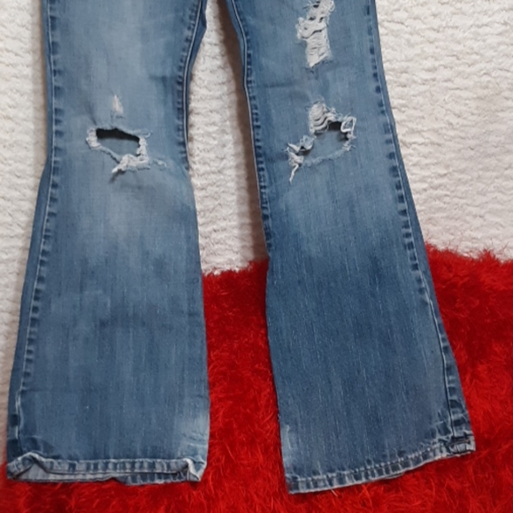 DECREE  jeans Bootcut destroyed Pants B25 - Picture 10 of 12